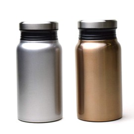 maebata 51619 Lux Pair Thermos Bottle (Silver & Bronze) 13.5 fl oz (400 ml)