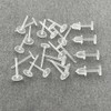 Invisible Earrings for Work, 300 Pairs Clear Plastic Earring Posts