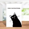 Bablira Funny Cat Birthday Card for Him Her, Naughty Birthday