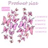 24 PCS 3D Butterfly Wall Sticker Decor, DIY Butterfly Decorations,