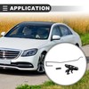 Motoforti Hood Latch Rod Release Handle and Retainer Clip Set,for