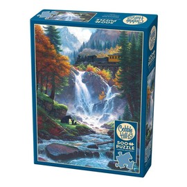 Cobble Hill 500 Piece Puzzle - Mountain Pass - Sample Poster Included