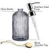JASAI 18 Oz Vertical Stripes Kitchen Soap Dispenser with 304
