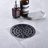 RANDOM Round Shower Drain Kit with Adjustable Base Flange,4 Inch