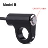 Motorcycle Switch Push Button, 78 22mm Weatherproof Aluminum Alloy Handlebar