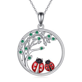 POPLYKE Heart Two Penguin Necklace for Women 925 Sterling Silver Highland Cow Jewellery Sister Friend Mum Daughter Penguin Gifts for Women Birthday, Sterling Silver, Cubic Zirconia