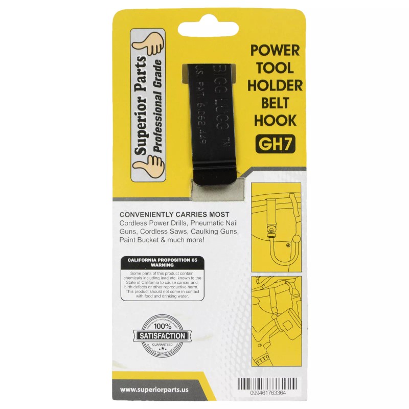 Superior Parts GH7 Metal Power Tool Drill Hook Holder Replaces