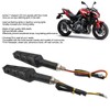 4Pcs Motorcycle LED Turn Signals Daytime Running Lights Blinker Front