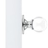 Kobelle Dummy Round Ball Crystal Door Knobs Polished Chrome Round