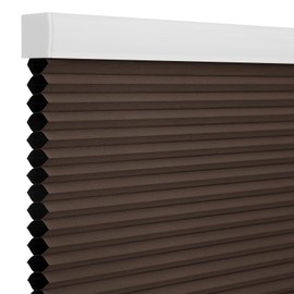 Changshade Blackout Blinds, Cordless Cellular Shades, Honeycomb Blackout Shades, Room Darkening Blinds, Pull Down Window Shades, Easy to Install Honeycomb Window Blinds, 52" W x 72" H, Taupe