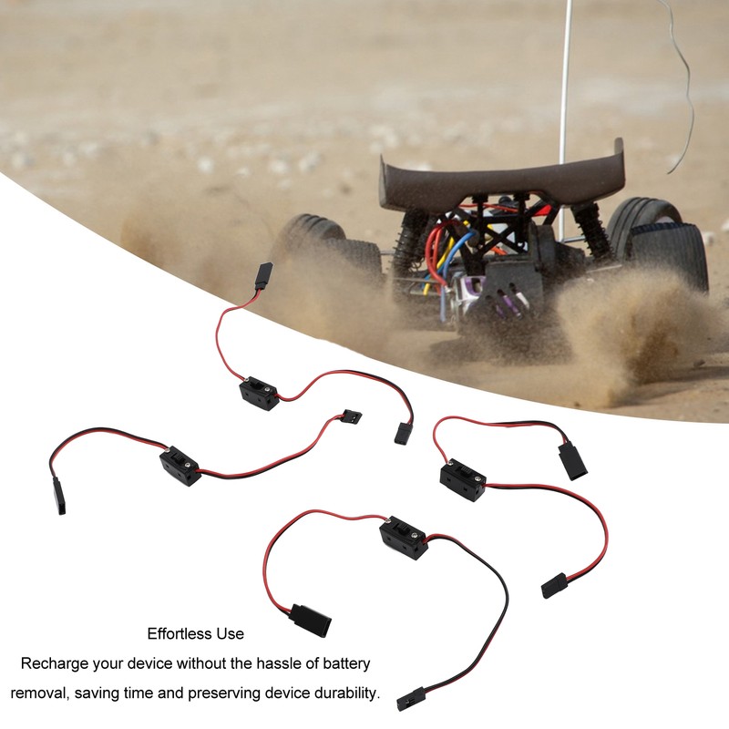 4Pcs RC JR Style Power On Off Switch Versatile Sturdy