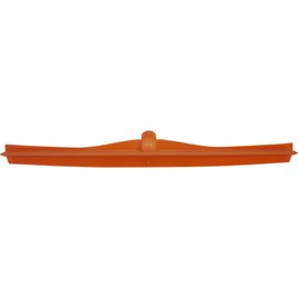 Vikan 71607 Rubber Polypropylene Frame Single Blade Squeegee, 24", Orange