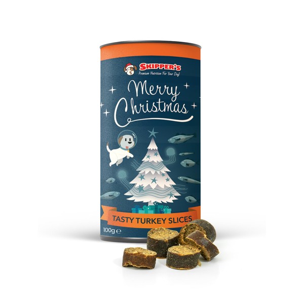 SKIPPER'S Christmas Tasty Turkey Slices - Contains Fish Turkey Slices,
