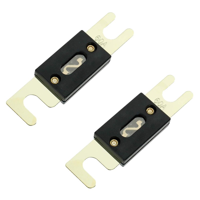 BOJACK 2PCS 60A ANL Fuse Holder and 2PCS 60Amp 32VDC