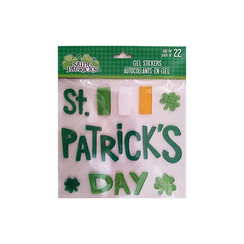 St. Patrick’s Day Window Gels Stickers Decorations, Select: Theme (‘St.
