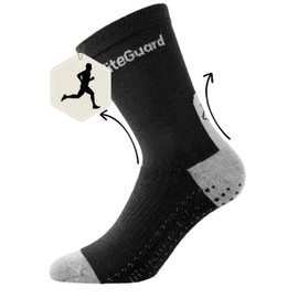 liiteGuard Merino Pro-Tech Running Compression Socks for Men and Women, Compression Stockings, Sports, Running, Football, Anti-Blister, Summer Running Socks, Compression Socks Women Men, black, 40-43