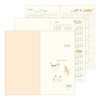 Midori Pocket Diary 2026 Slim Monthly Cat Pattern 22362006 (Starts