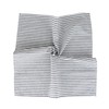 INFEI Plain Striped Cotton Linen Blended Dinner Cloth Napkins -