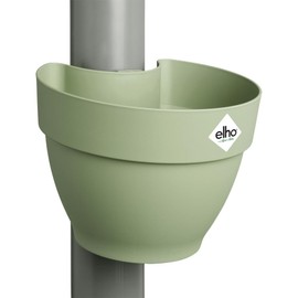 elho Vibia Campana Drainpipe Clicker 40 - Flower Pot for Outdoor - Ø 21.6 x H 16.3 cm - Green/Pistachio Green