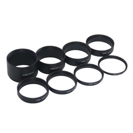 8PCS M48x0.75 Telescope Extension Tube Set,T2 Extension Tube Kit Length 3mm 5mm 7mm 10mm 12mm 15mm 20mm 30mm Extending for Astronomical Telescope Photography