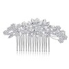 Hapibuy Crystal Wedding Hair Comb Bridal Hair Comb Pearl Wedding