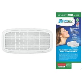 AC Filter - Air Conditioner Replacement Filters - RV Air Cleaner - Camper Accessories for Travel Trailers - Easy to Install Vent Filter - 12.875 x 5.5 x 0.75 in (4 Filters for AC 160G)