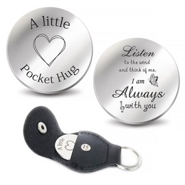 Iznomo Memorial Keychain, Silver - In Memory of Loved One, Sympathy Gift for Loss of Mom, Dad or Loved One