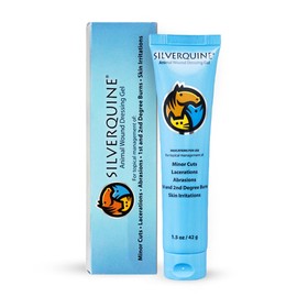 Silverquine - Hot Spot Gel for Dogs and Cats - Dog Wound and Skin Irritation Solution, Pet Emergency Kit, Hydrogel Ointment for Cuts, Burns, Itch, Skin Issues, and Pet Restoration & Wellness - 1.5 Oz