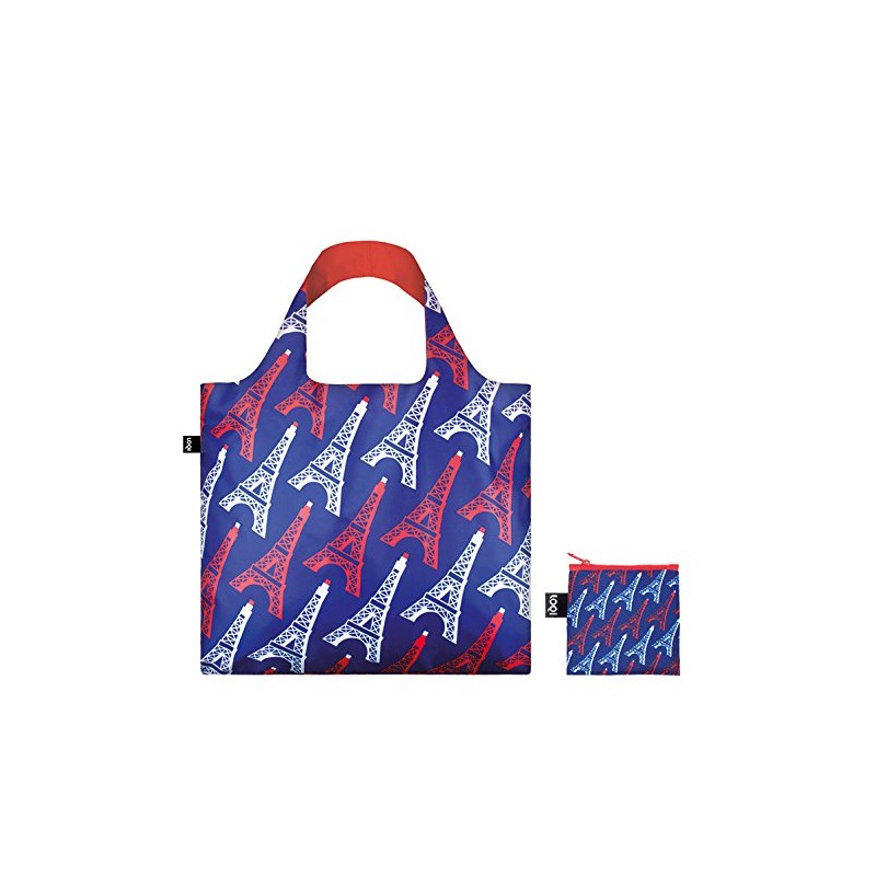LOQI Artist Travel Eiffel Tower Canvas & Beach Tote Bag,