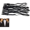 SYBL 10PCS Black Bow Tie Extender Straps Adjustable Elastic Pre-Tied