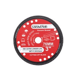 Casaverde Diamond Metal Cutting Blade 3 x 3/8 Inch，Diamond Cutting Wheels for Metal,Rebar,Angle Iron,Stainless Steel