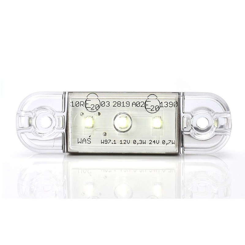 LED-MARTIN® Set of 6 Clear / Red 12 V /