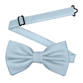 BEWDIO Light Blue Bow Ties for Men, Solid Color Pre-Tied Bowties for Mens Party Wedding (59-13)