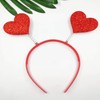 Soochat Heart Headband Red Heart Headband Love-shaped Head Boppers for