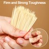 LOCIUN 3000 Count Carbonized Bamboo Single-Point Toothpicks - Sturdy and