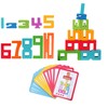 KSVFTB 20 PCS Wooden Numbers, Number Blocks, Colorful Digital Building