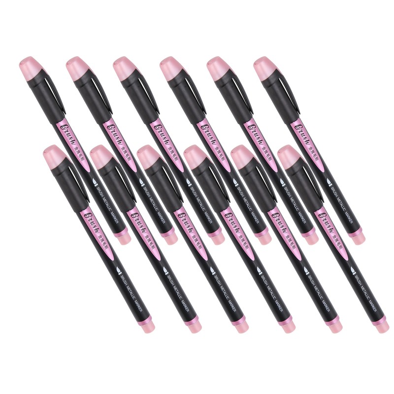 12pcs Soft Head Marker Pen DIY Dry Fast Acrylic Paint