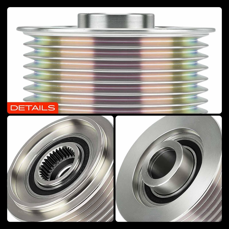 A-Premium Alternator Freewheel Clutch Pulley Compatible with Ram 2500 2012-2016,