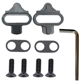 9 Pcs Cleats for Cycling Shoes, Premium SPD Cleats for Cycling Shoes, Durable Metal, Compatible with MTB & Road Pedals, Durable, Anti-Slip, High-Performance Pedal, Black