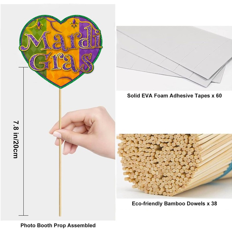 Mardi Gras Decorations Photo Booth Props Mardi Gras Decor Carnival