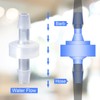 PAGOW 1/4 Inch Check Valve, 4 Packs 6mm One-Way Barb