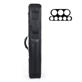 TNT 3x5 Pool Cue Case. Black. Latch Top.