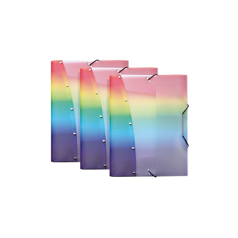 VELOFLEX Rainbow Diamond 4442404-3 Portfolio Folder, DIN A4, 3 Organiser