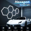 Hexagon Garage Lights, 5 Hexagon LED Light for Garage, 22000LM
