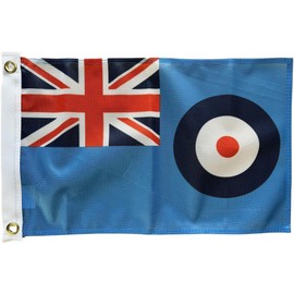 NWFlags Outdoor Heavy Small RAF Ensign Flag 1.5ft x 1ft 110d Knitted Polyester With 2 metal Eyelets Suitable for Flagpoles