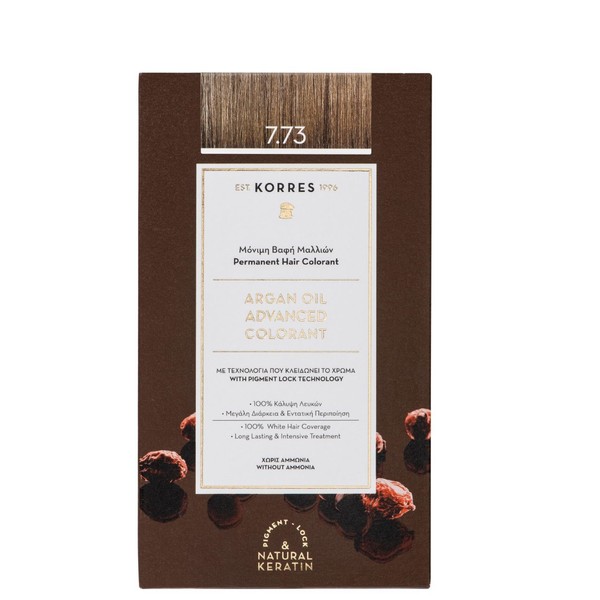 Korres Argan Oil Advanced Colorant 7.73 Golden Moca, 50ml