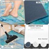 Teal Kitchen Rugs Sets of 2 Non Slip Blue Gold