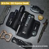 VIPERADE PJ37 Multitool Sheath for Belt, Leather EDC Pocket Organizer