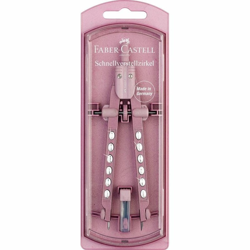 Faber Castell Compass in Pastel Colours Sparkle Colour Not Selectable