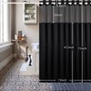 ROHSCE Hookless Shower Curtain Set with Snap-in Liner, 250GSM Waffle